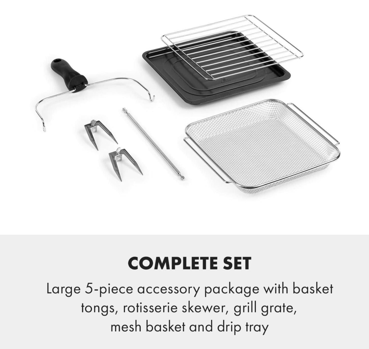 KLARSTEIN - Friteuse sans huile, Air fryer, 1700 W, technologie DuoHeating, volume de 14L