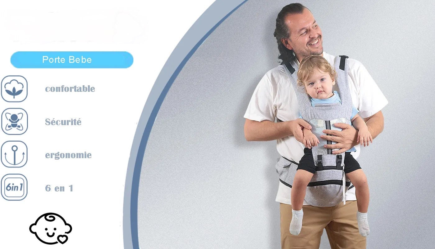 Porte Bébé,Grande Capacité Porte Bebe avce Siège de Hanche Multifonction neuf