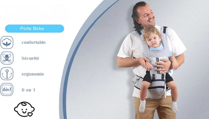 Porte Bébé,Grande Capacité Porte Bebe avce Siège de Hanche Multifonction neuf