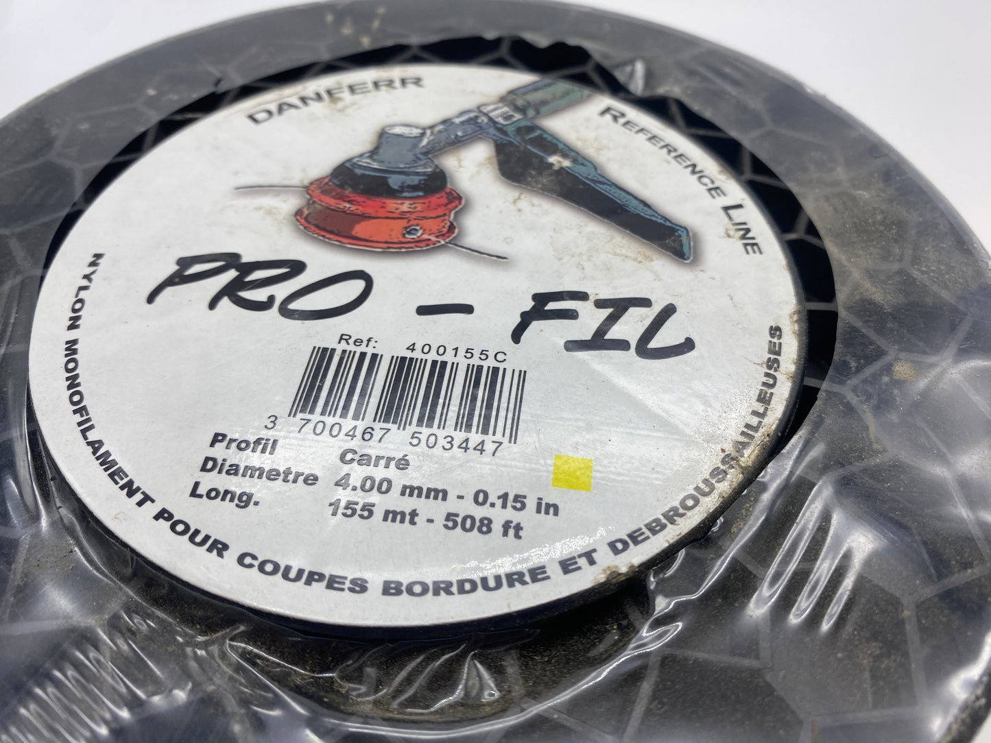 fil jaune rond Tête de débroussailleuse diamètre 4.0 mm 170 mètres neuf