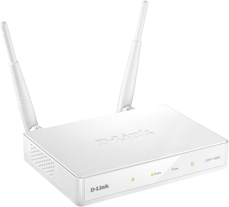 D-Link DAP-1665 Point d'accès Wi-Fi AC1200 Dual-Band Simultané - Jusqu'à 1200Mbps - 802.11a/b/g/n/ac - 1 Port Lan Gigabit - 5 Modes de Fonctionnement - Idéal pour Partager et Contrôler les Accès Wi-Fi