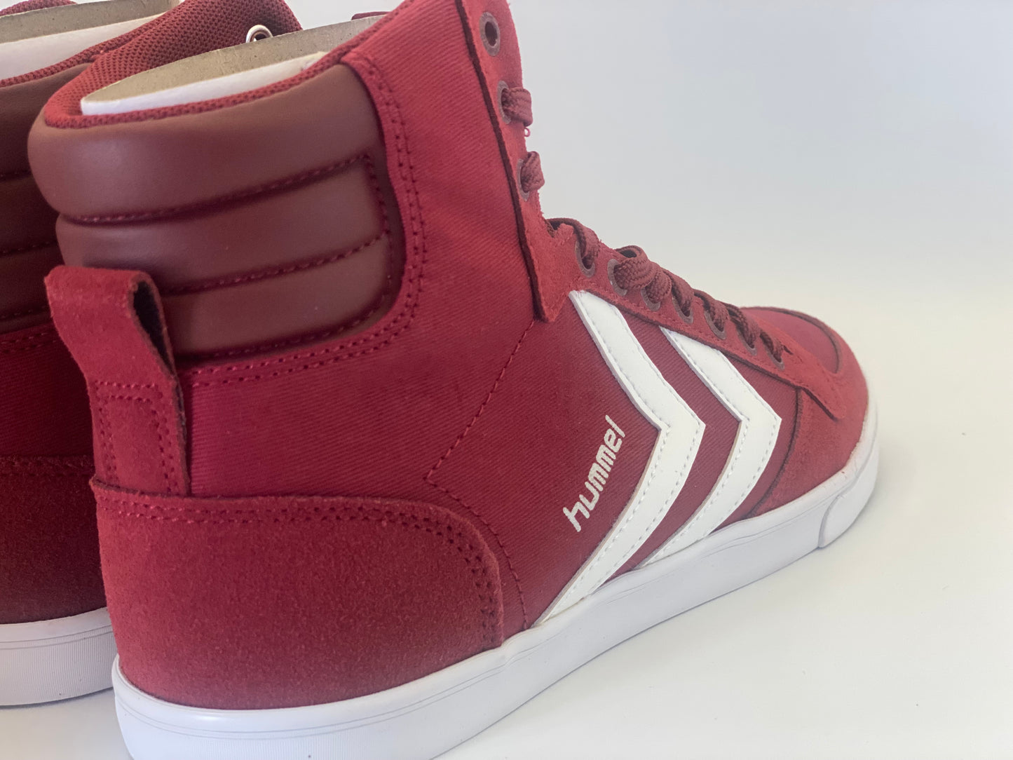 Hummel Slimmer Stadil High Lifestyle Sneaker Baskets Rouge 063511 7647 Neuf