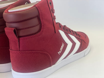 Hummel Slimmer Stadil High Lifestyle Sneaker Baskets Rouge 063511 7647 Neuf