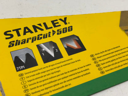 Stanley Stht20367-1 Scie Egoine Sharpcut Coupe de Debit 500mm Multicolore