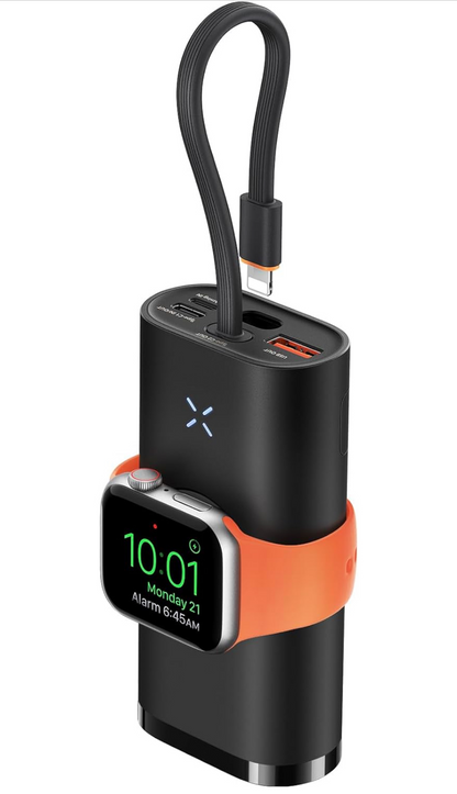 Batterie Externe pour iPhone et Apple Watch, 10000mAh Charge Rapide 20W PD 3.0& QC 3.0, neuf