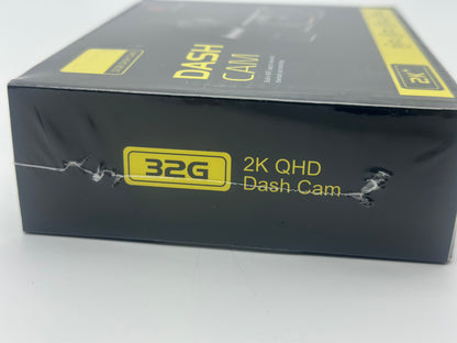 Dashcam Voiture Avant 2K 1440P, Camera Voiture, avec Carte SD 32GB, WiFi & APP, Grand Angle de 150°, Vision Nocturne IR, Enregistrement en Boucle, 24 Eures Mode Parking, G-Capteur, WDR