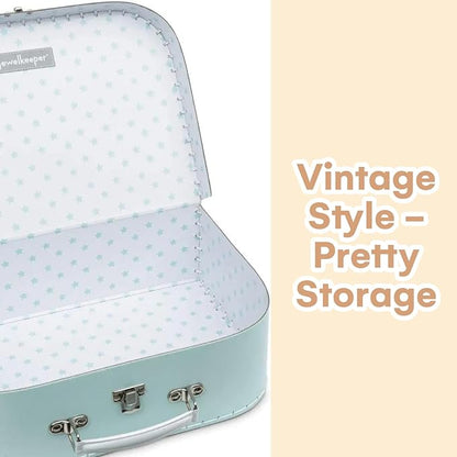 Valises , Lot de 3 - Boîtes Cadeaux emboîtables, Bleu Pastel neuves