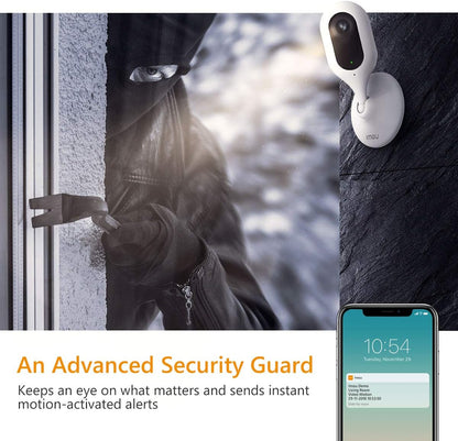 Imou Caméra IP sans Fil, 1080P WiFi Caméra Sécurité, Caméra Surveillance WiFi avec Détection de Mouvement, Audio Bidirectionnel et Vision Nocturne