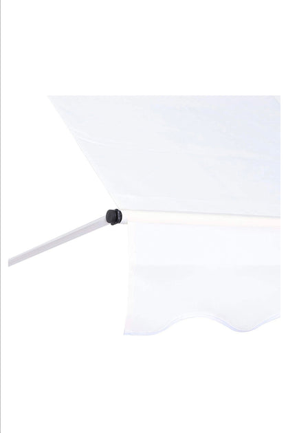 Voile d'ombrage 3,5 x 1,2 m avec pieds, réglable en hauteur, store rétractable pour extérieur, neuf