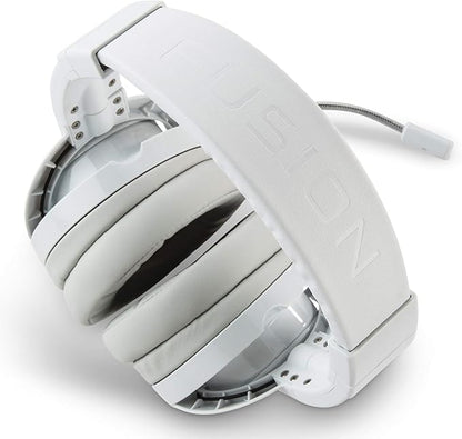 PowerA Fusion Casque Gamer Filaire avec Microphone Amovible - Compatible avec PlayStation 4, Xbox (One, One X, One S, 360), Nintendo Switch, Mac PC, Android , iOS - Blanc