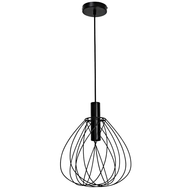 Suspension Merone, acier, noir, Diam.32 cm INSPIRE, E27 neuve
