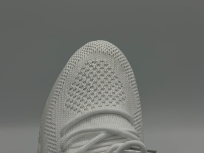 Semelles intérieures en dentelle pour homme - Maille souple - Couleur tendance - Chaussures de sport décontractées respirantes et solides - Pour la course à pied, blanc, 40