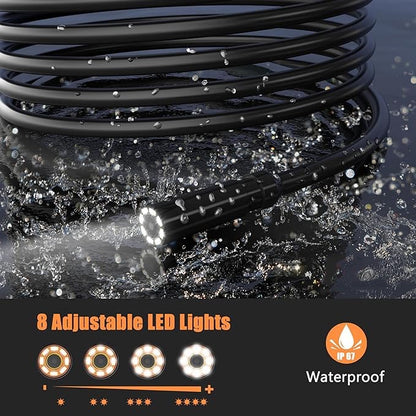 Endoscope Industriel HD IPS de 4,3" avec égout étanche IP67 Portable avec 8 Lumières LED longueur 5m
