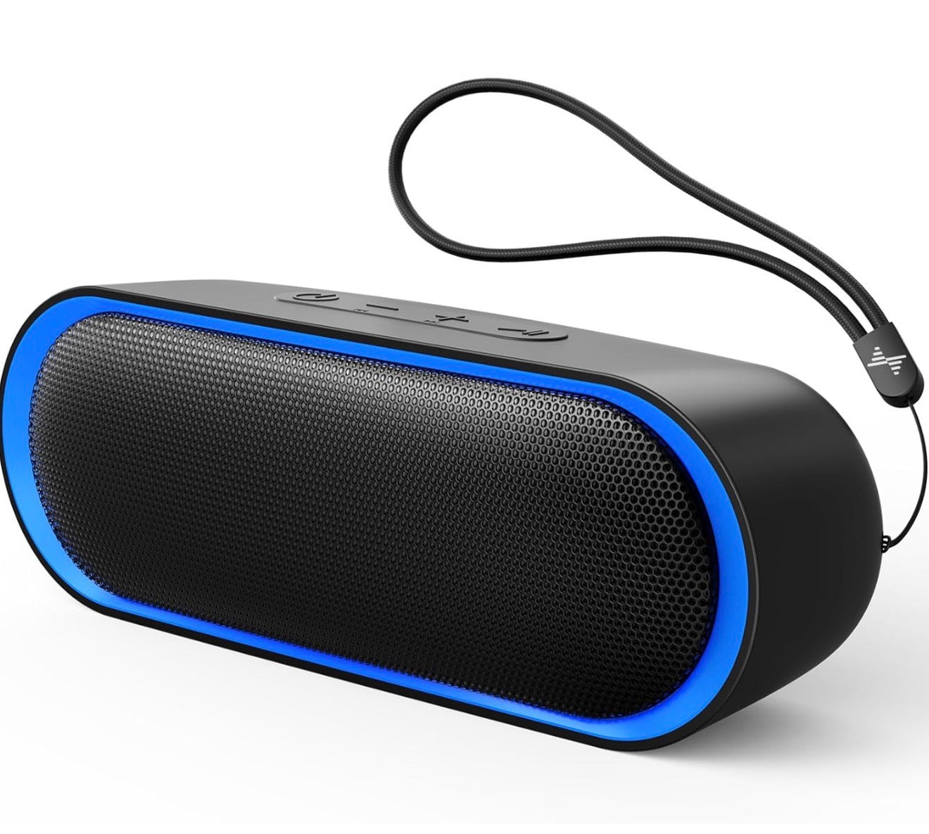 Haut-parleurs Bluetooth, haut-parleurs portables étanches avec TWS, 24 heures de lecture, son stéréo, sans fil pour la maison Douche Piscine Plage Extérieur (noir)