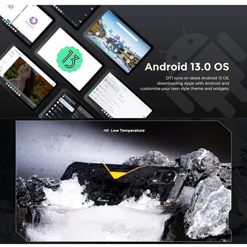 Tablette androïde 13, écran 10,4’’, 8go RAM, 256go ROM, ultra resistante, double SIM 4G, anti-choc neuve