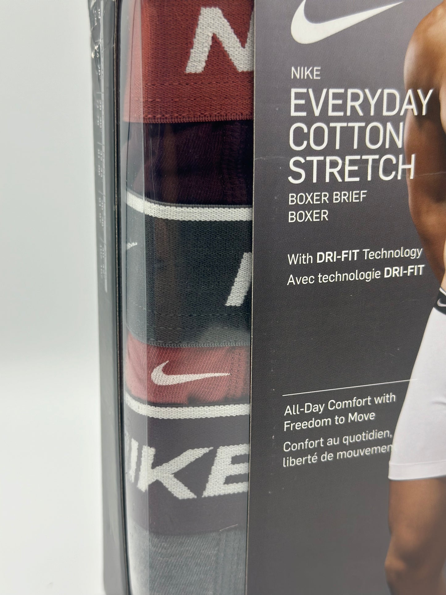 Lot de 3 boxers Nike Trunk neuf tailles M rouge/bordeau/gris