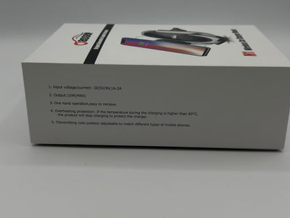 Oasser Chargeur Sans Fil de Voiture 10 W Chargeur à Induction de Voiture pour IPhone XS Max/XS/XR/X, IPhone 8/8 Plus, Nexus 7/6/5,