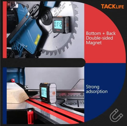 Mini inclinomètre numérique TACKLIFE MDP03 - Mesure d'angle et de pente absolue et relative