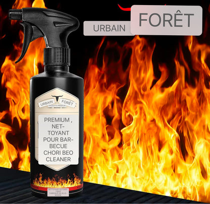 URBAN FOREST® Premium Nettoyant pour gril avec formule de puissance active 500ml contre les dépôts tenaces, la suie et la graisse | Nettoyant pour gril pour le nettoyage du gril pour barbecue à gaz Grille de gril en fonte en acier inoxydable et bien plus