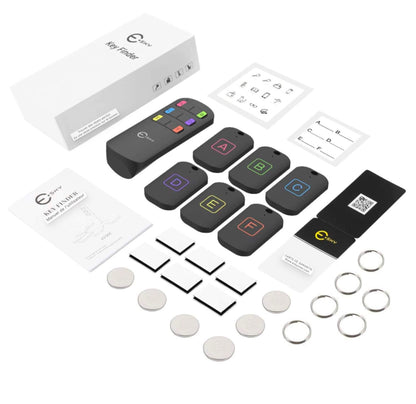 Esky Key Finder, détecteur de clés sans fil avec 6 récepteurs, RF Object Finder, Article Tracker, Animal de compagnie Tracker, Portefeuille Tracker, Bonne idée pour retrouver vos objets perdus