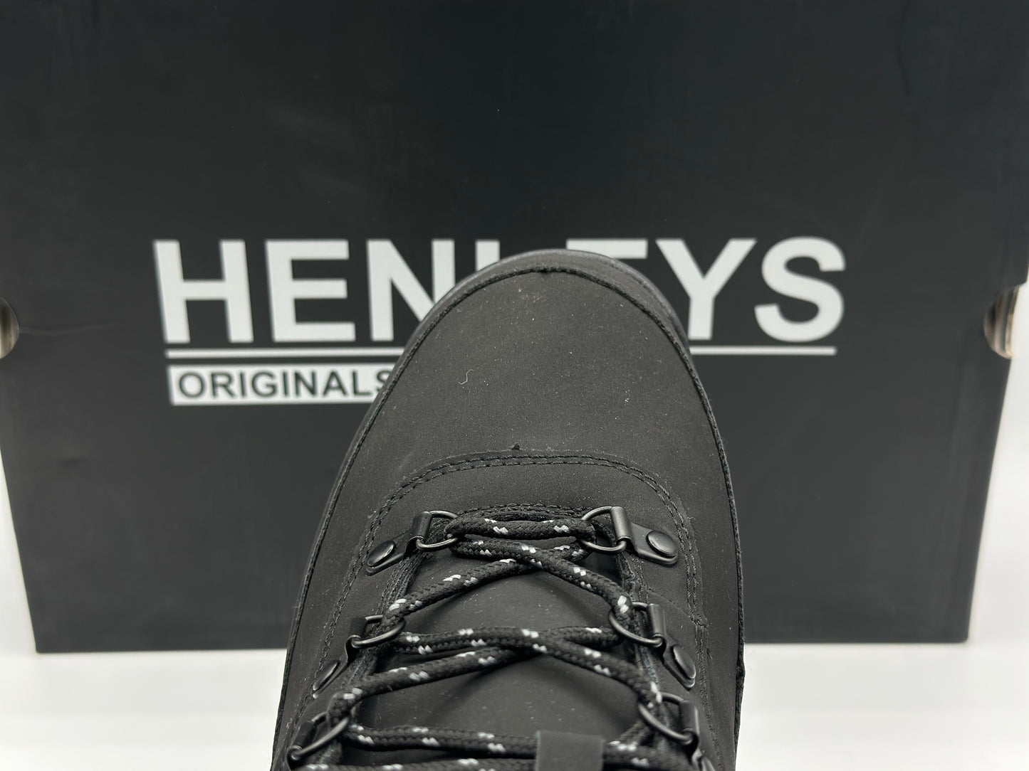 Henlys Chaussures de randonnée pour homme Noir