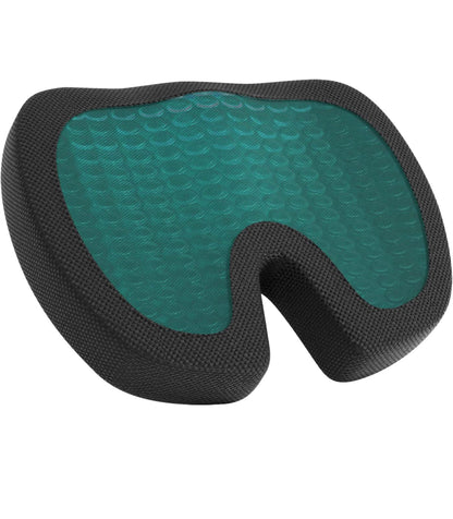Lot de 2 Coussins d’assise et de soutien lombaire, Mousse à mémoire de forme et gel rafraichissant