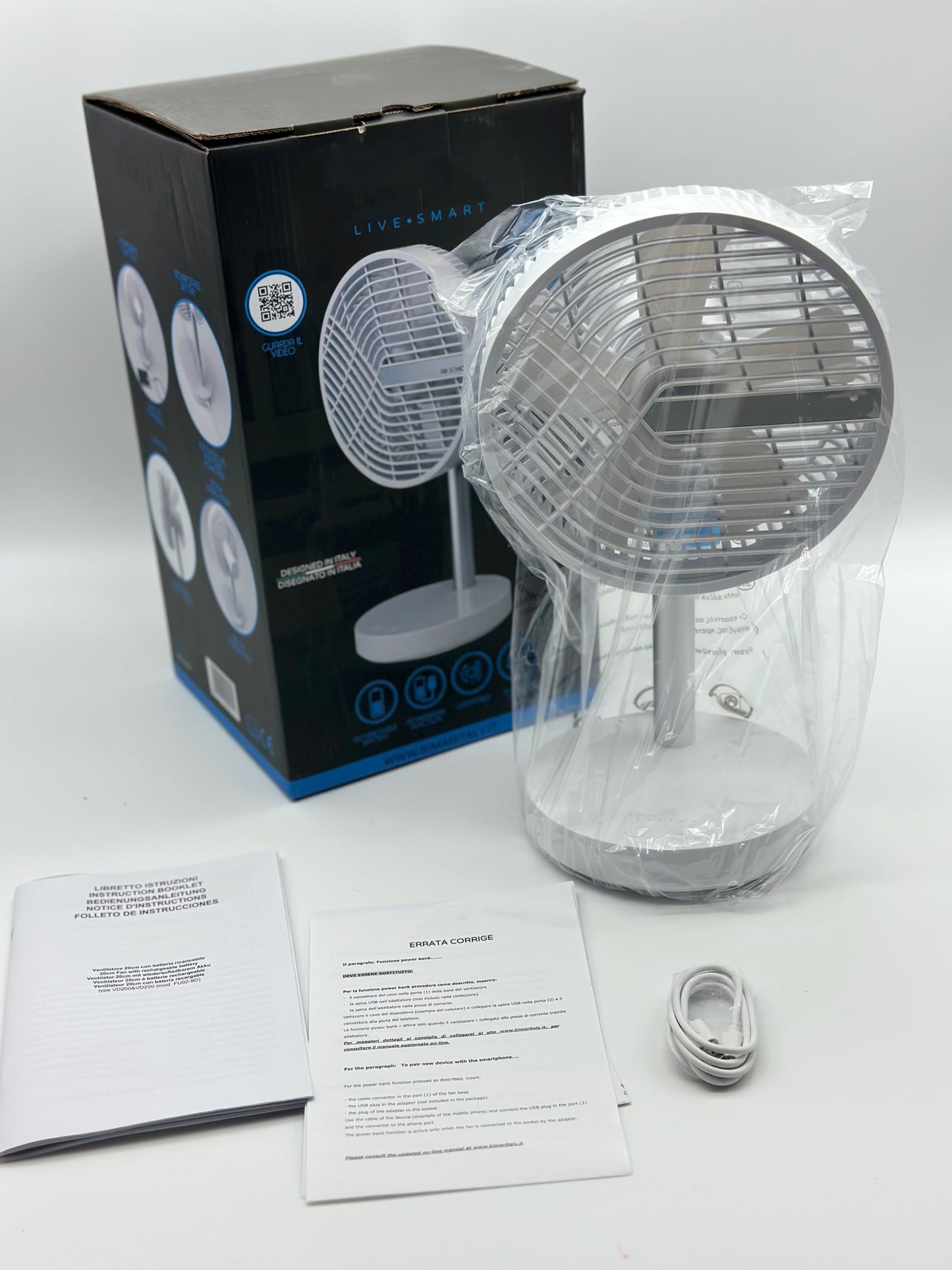 Ventilateur de table Silencieux et Puissant avec Batterie Rechargeable - WI-Fi App Contrôle Vocal