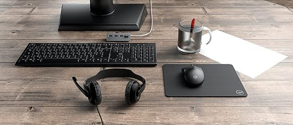 Pack Clavier AZERTY sans Fil, Souris, Tapis de Souris, HUB 4 Ports USB, Casque-Micro