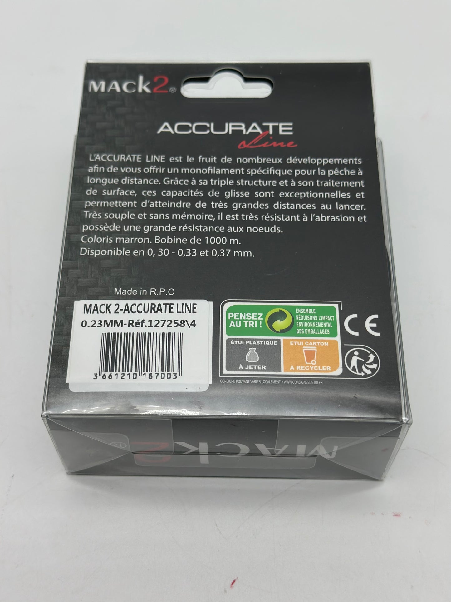 MACK2
Nylon carpe mack2 accurate line 1000 m