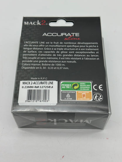 MACK2
Nylon carpe mack2 accurate line 1000 m