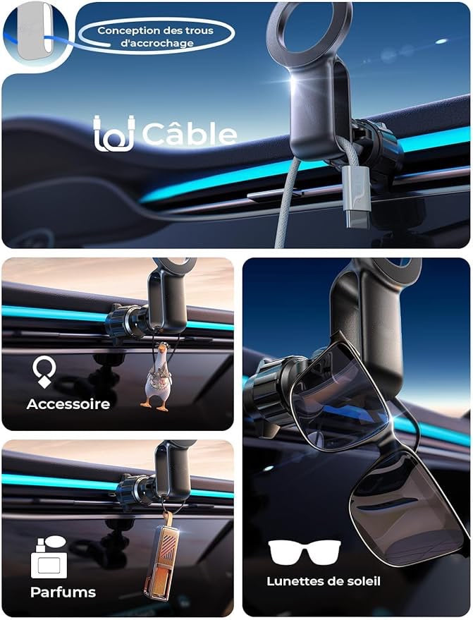 Support Téléphone pour Voiture Magsafe, Clip Améliorer 2024 (30 Super Aimants Puissants) neuf