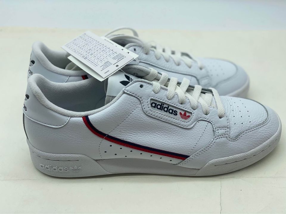 adidas Originals - Continental - Baskets style 80's - Blanc et bleu marine T 38