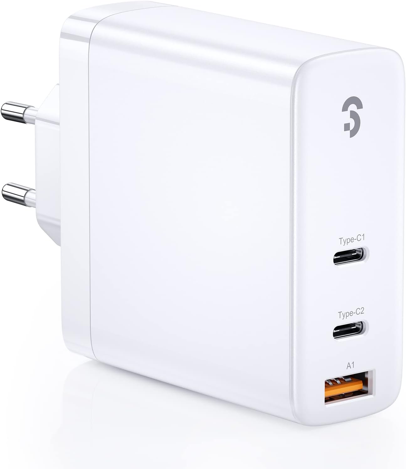 140W GaN Chargeur USB C - SOOMFON PD 3.1 Laptop Chargeur Rapide 3 Ports, Compatible avec MacBook Pro 16″/Air, iPad Pro, iPhone 14/13/12 Pro Max, Galaxy S22/S21, Pixel, Xiaomi et Plus Encore