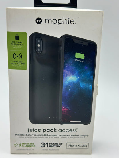 Coque avec batterie externe iPhone XS Max - Noir capacité 2000 ah