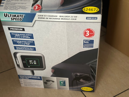 ULTIMATE SPEED Borne de recharge murale, 22 kW (3ph) neuve