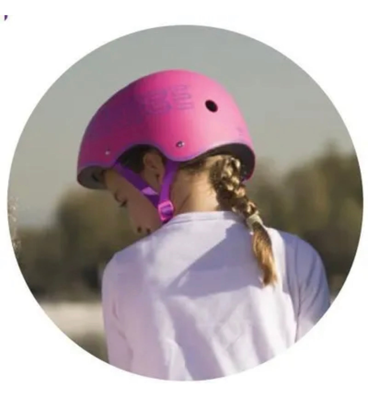 Casque Rose bol taille S (53/55cm) - Rose - Mousse Polyuréthane - Sangles Polyester