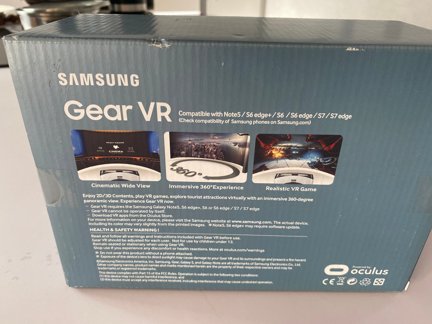 Samsung Gear VR casque de réalité virtuelle blanc givre pour Galaxy S6, S6 edge, S6 edge+, S7, S7 ed neuf