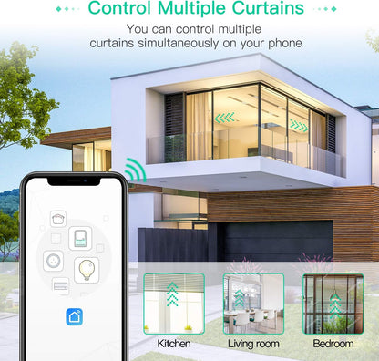 Interrupteur Volet Roulant Connecté WiFi, Intelligent avec Ecran Tactile (Alexa,Google) app smart