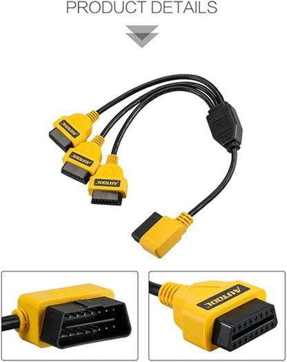 Câble d’extension OBD2 automobile mâle vers femelle neuf