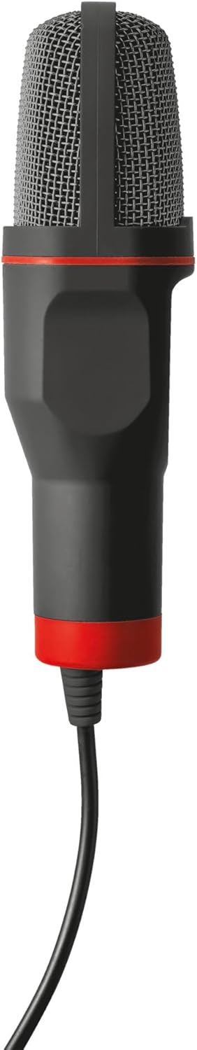 Trust Gaming GXT 212 Mico Microphone USB (Micro PC avec Connexions 3,5 mm et USB, Câble de 1,80 m, sur Trépied) Noir