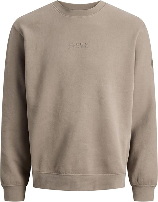 JACK & JONES Jcopoint Sweat Badge Crew Neck BF col Rond Homme