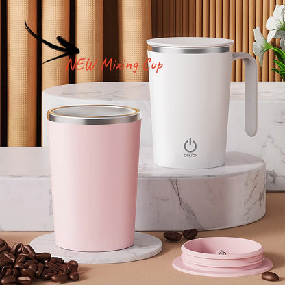 Tasse à mélanger électrique de cuisine, Tasse à café à remuer,Tasses à mélanger automatiques magnétique rotative
