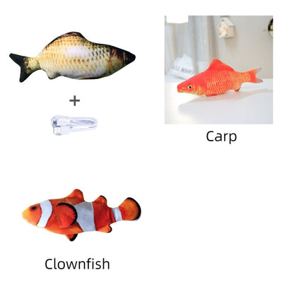 Poisson Interactif "Real-Flop" – Jouet Électrique Sautillant & Rechargeable USB