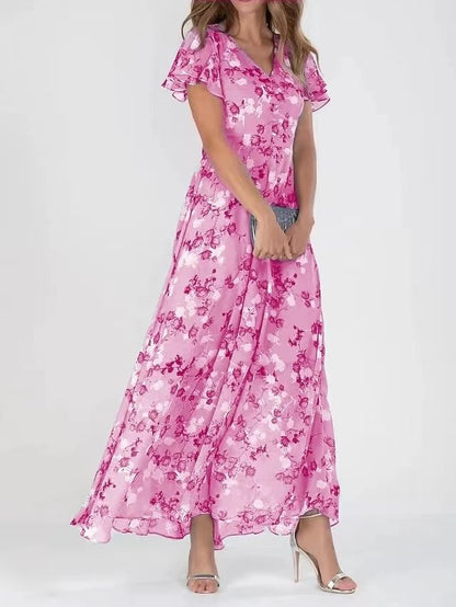 Robe Maxi "Flora" – Douceur de Mousseline & Imprimé Bohème