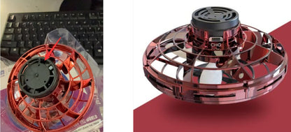 Drone UFO "Gravity-Free" – Induction Manuelle, Rotation 360° & Illumination LED