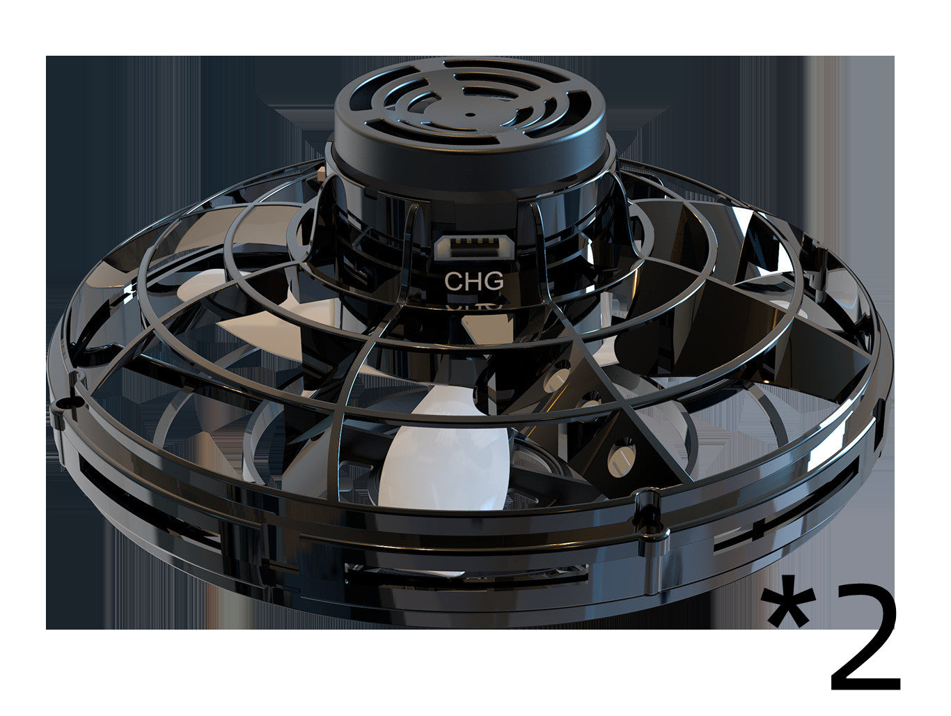 Drone UFO "Gravity-Free" – Induction Manuelle, Rotation 360° & Illumination LED