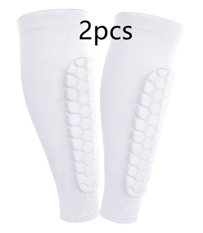 Protège-Tibia "Hexa-Shield" – Manchon de Compression Anti-Collision en Nid d'Abeille