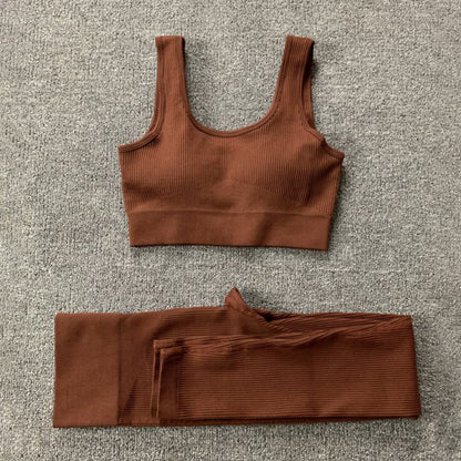 Ensemble "Infinity-Fit" – Brassière Sans Couture & Legging Taille Haute Sculptant