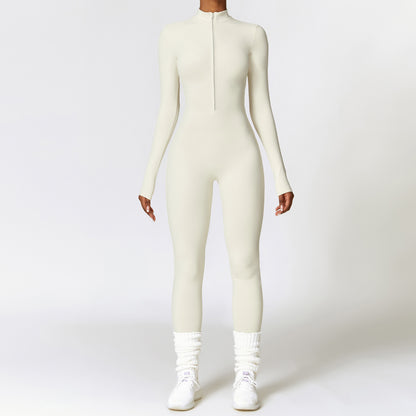 Combinaison "Sculpt-Fit" – Body Intégral Gainant & Col Zippé