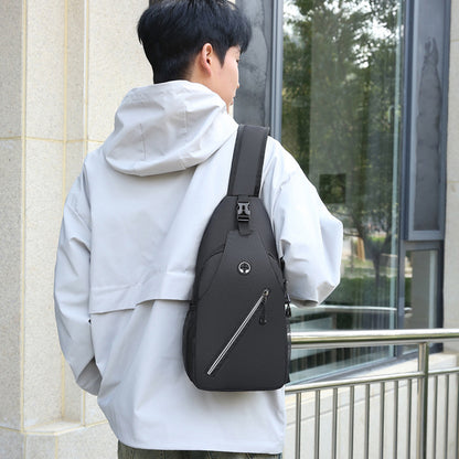 Sac de Poitrine "Urban Shield" – Rigide, Antivol & Port de Charge USB